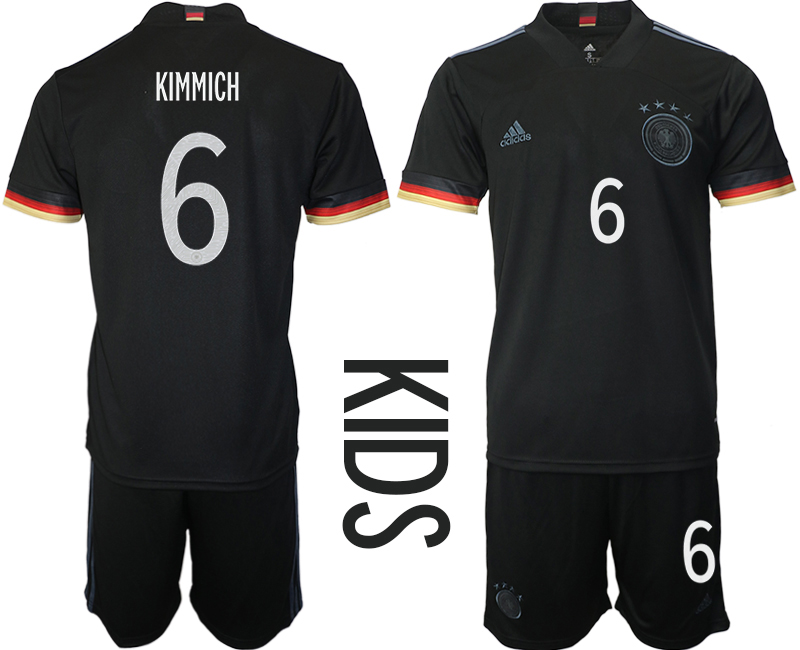 2021 European Cup Germany away Youth #6 soccer jerseys